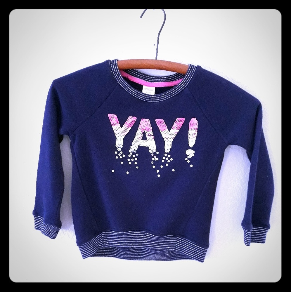 Girls sequin sweatshirt